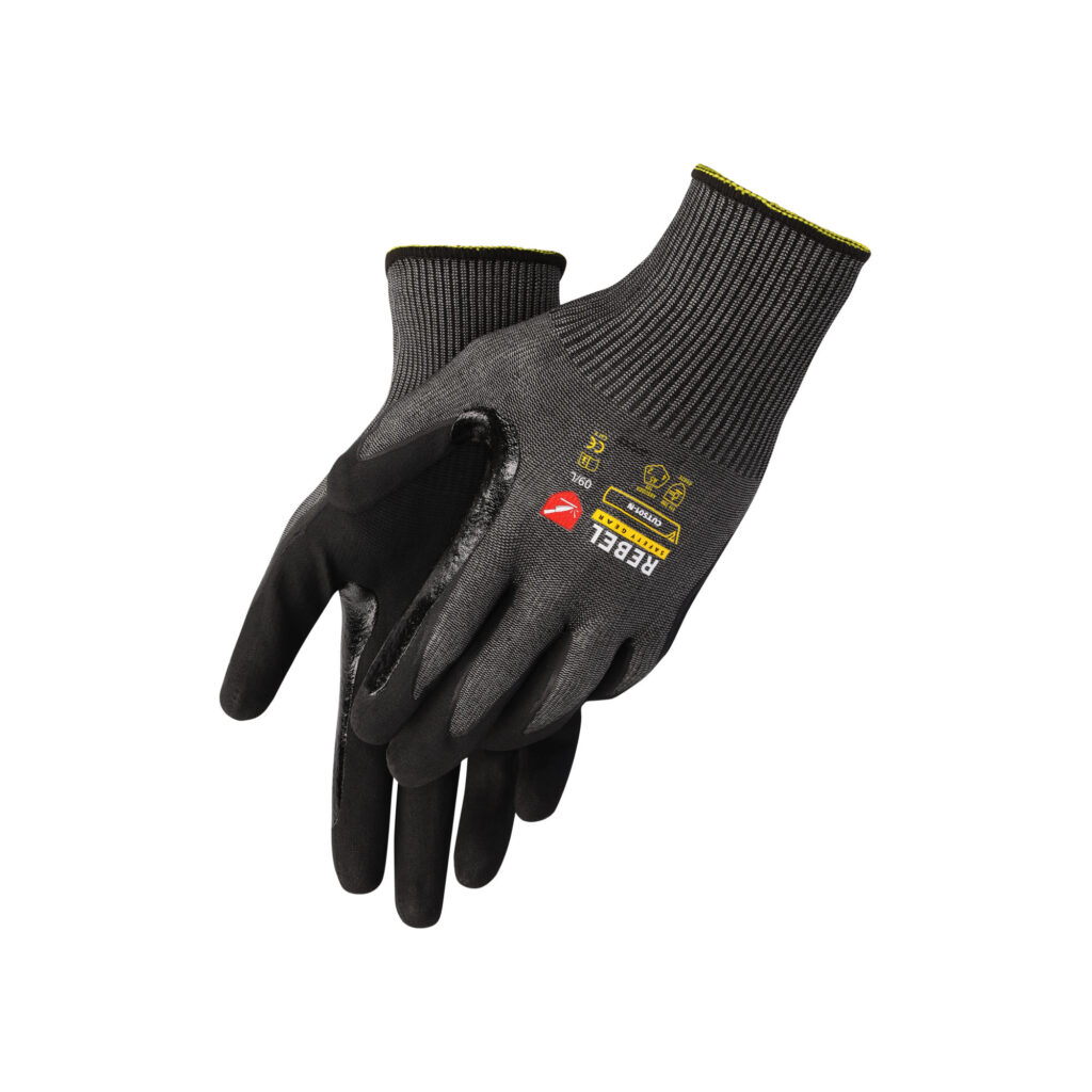 rebel cut pro wrist length gloves angled front back