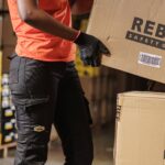 rebel ladies tech gear trousers raven black styled image 1