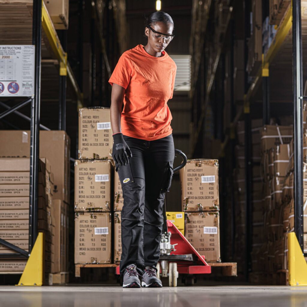 rebel ladies tech gear trousers raven black styled image 2