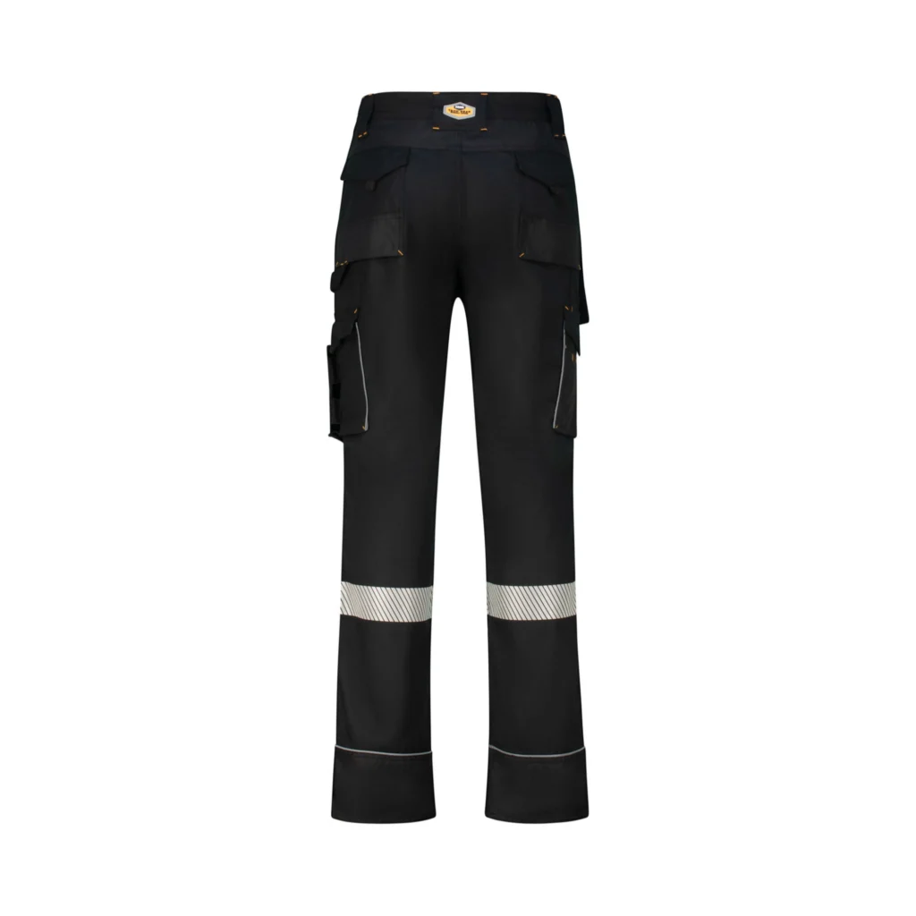 rebel technical apparel trousers raven black pro mens tech gear back