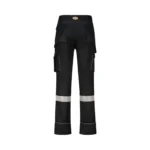 rebel technical apparel trousers raven black pro mens tech gear back