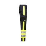 technical apparel trousers hi viz nightglo lime and gun metal men s tech gear side rebel