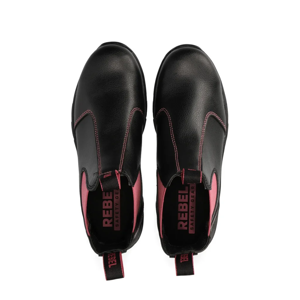 work boot thuli black top pair rebel